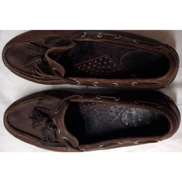Sperry Top-Sider Mens 10M Brown Leather With Tassles Slip On Loafers Shoes - Picture 9 of 16